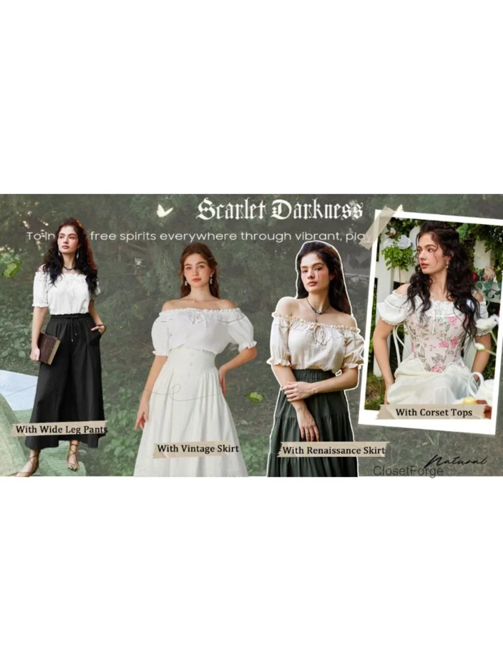 Off Shoulder Peasant Blouse for Women Cotton Puff Sleeve Loose Fit